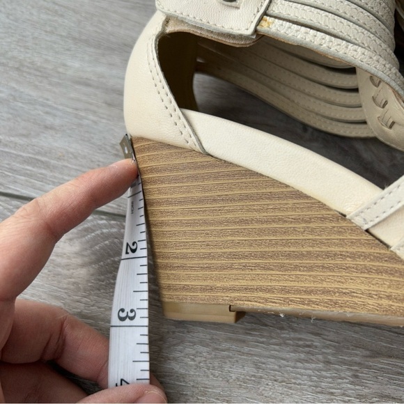 Roberto Vianni Gladiator Wedge  Sandals in Ivory - Picture 15 of 15